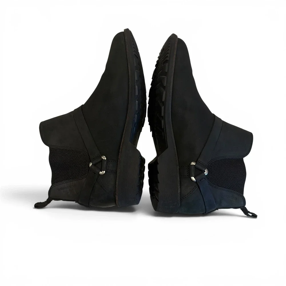 Teva De La Vina Dos Chelsea Boots Black Waterproof Leather Women's 10 Boots